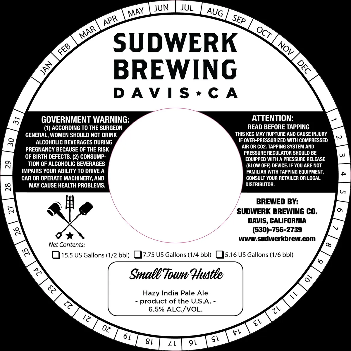 Small Town Hustle — full label as filed with TTB