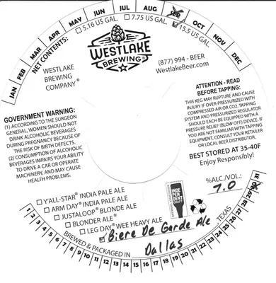 Biere De Garde Ale label