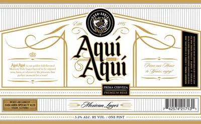 Aquí Aquí label