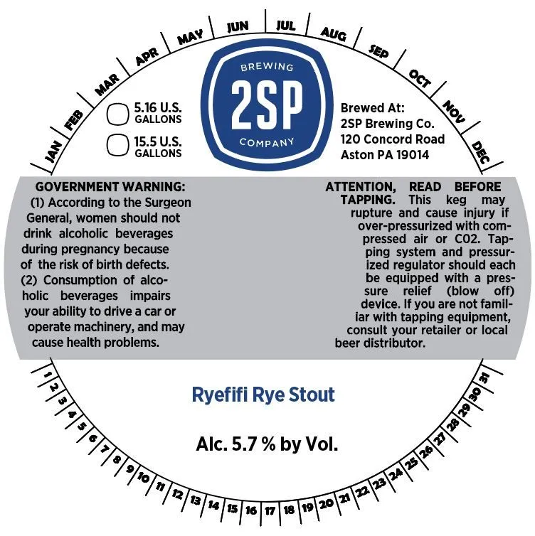Ryefifi Rye Stout — full label as filed with TTB