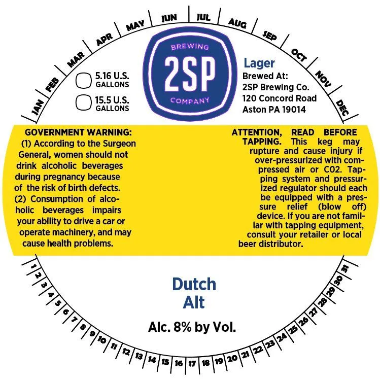 Dutch Alt — full label as filed with TTB