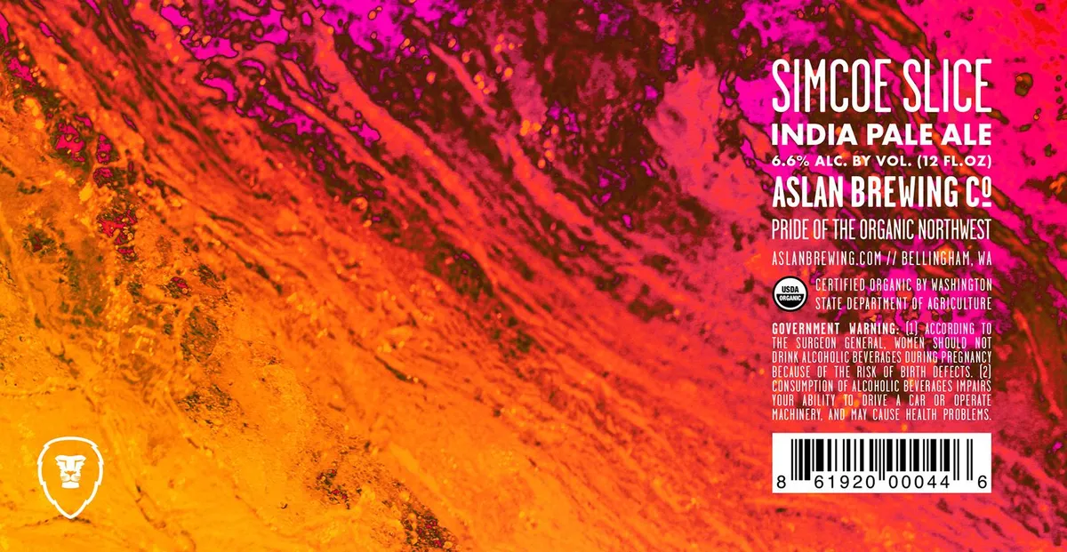 Simcoe Slice label art — SIMCOE SLICE