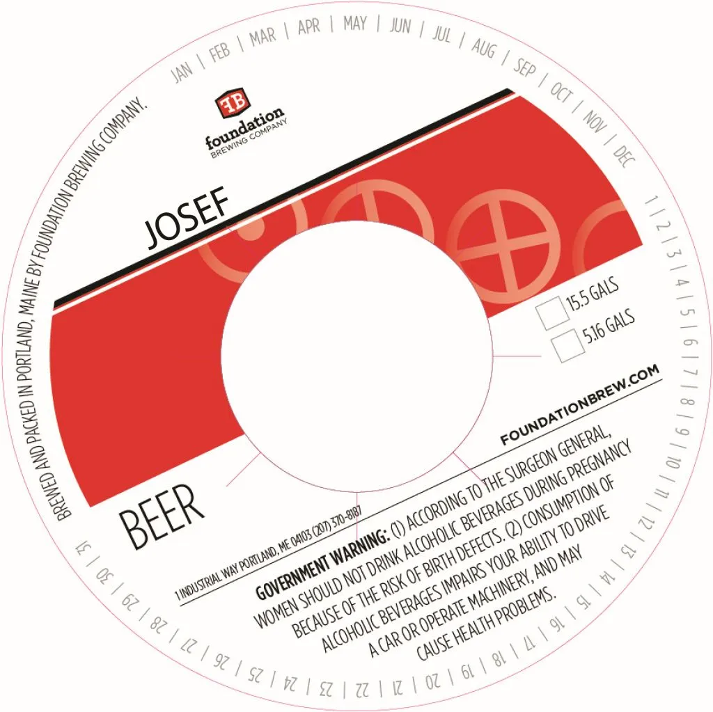 Josef — full label as filed with TTB