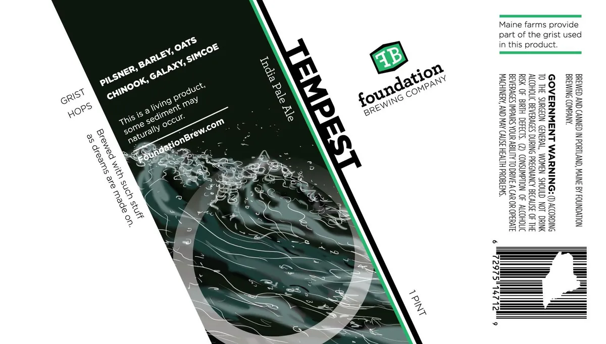 Tempest — full label as filed with TTB