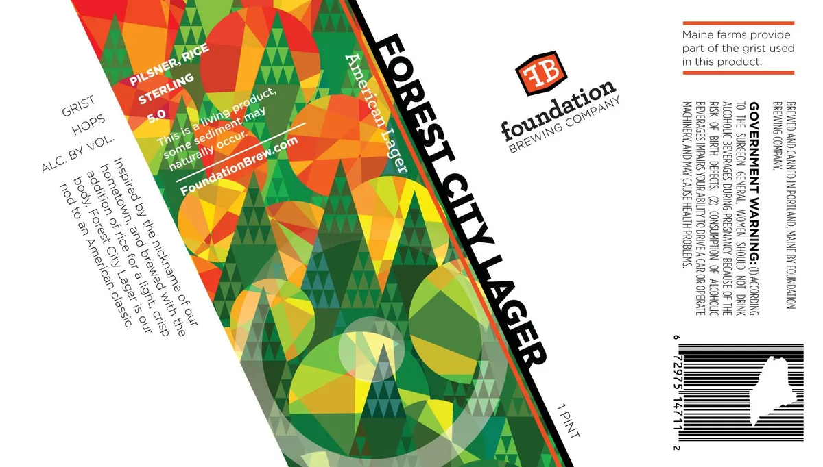 Forest City Lager — full label as filed with TTB