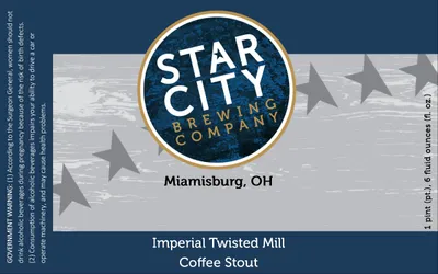 Imperial Twisted Mill Coffee Stout label