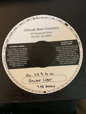 Smoked Lager label