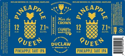 Pineapple Queen label