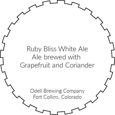 Ruby Bliss White Ale — full label as filed with TTB