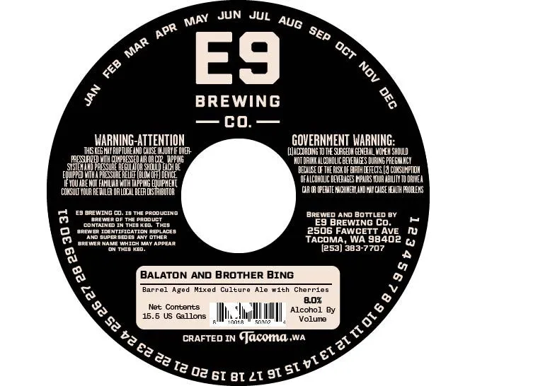 Balaton and Brother Bing — full label as filed with TTB