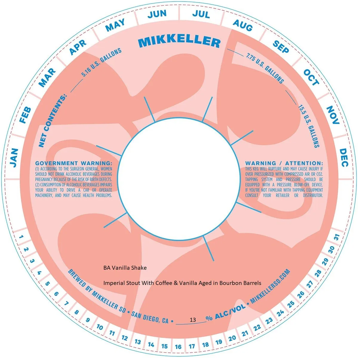 BA Vanilla Shake label art — MIKKELLER