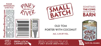 Old Tom Porter with Coconut label