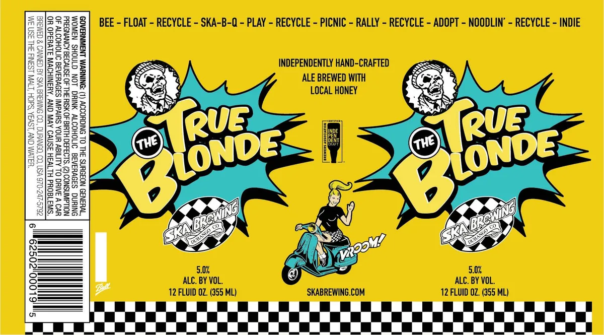 The True Blonde — full label as filed with TTB
