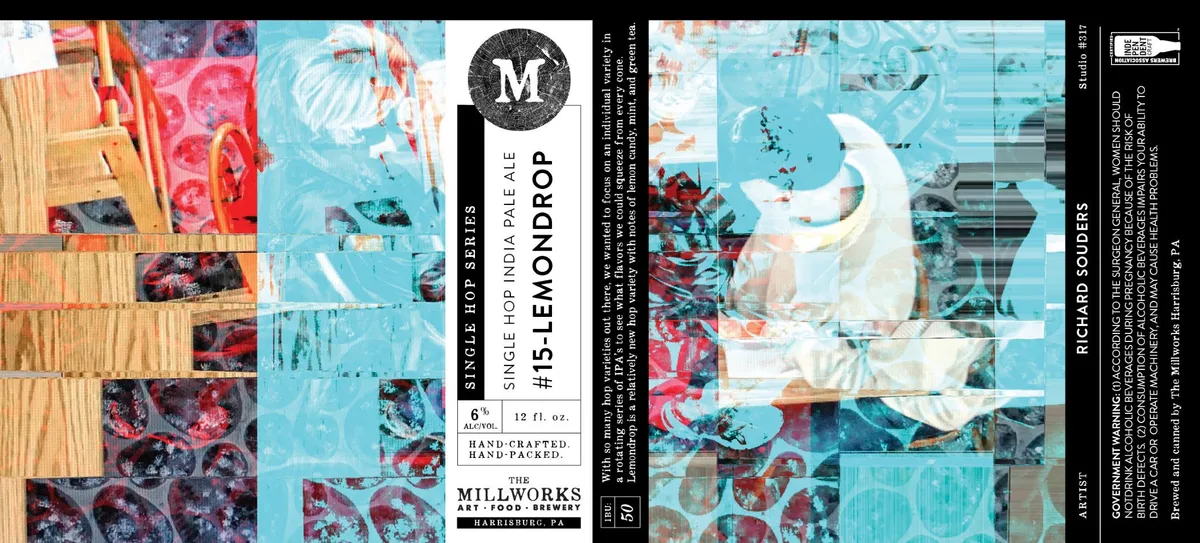 Single Hop India Pale Ale #15 - Lemondrop — full label as filed with TTB