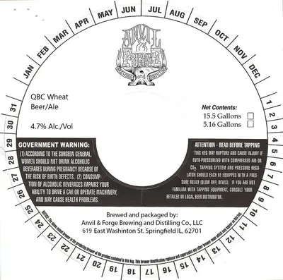 QBC Wheat Ale label