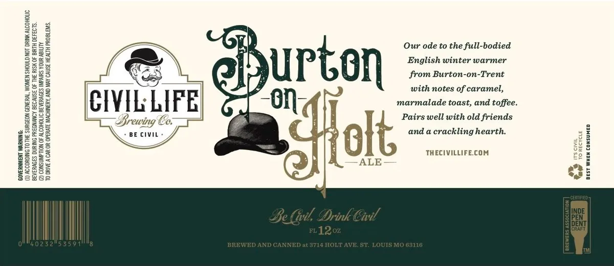 Burton-on-Holt Ale — full label as filed with TTB