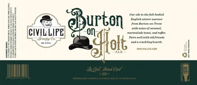 Burton-on-Holt Ale label
