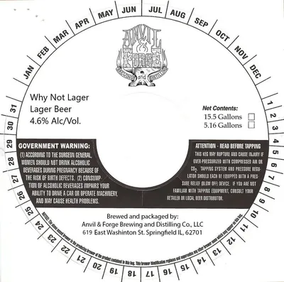 Why Not Lager label