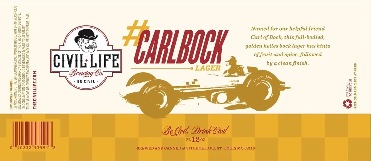 #CarlBock Lager — full label as filed with TTB