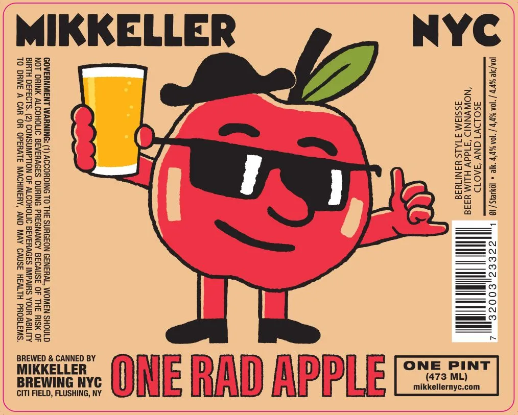 One Rad Apple — full label as filed with TTB