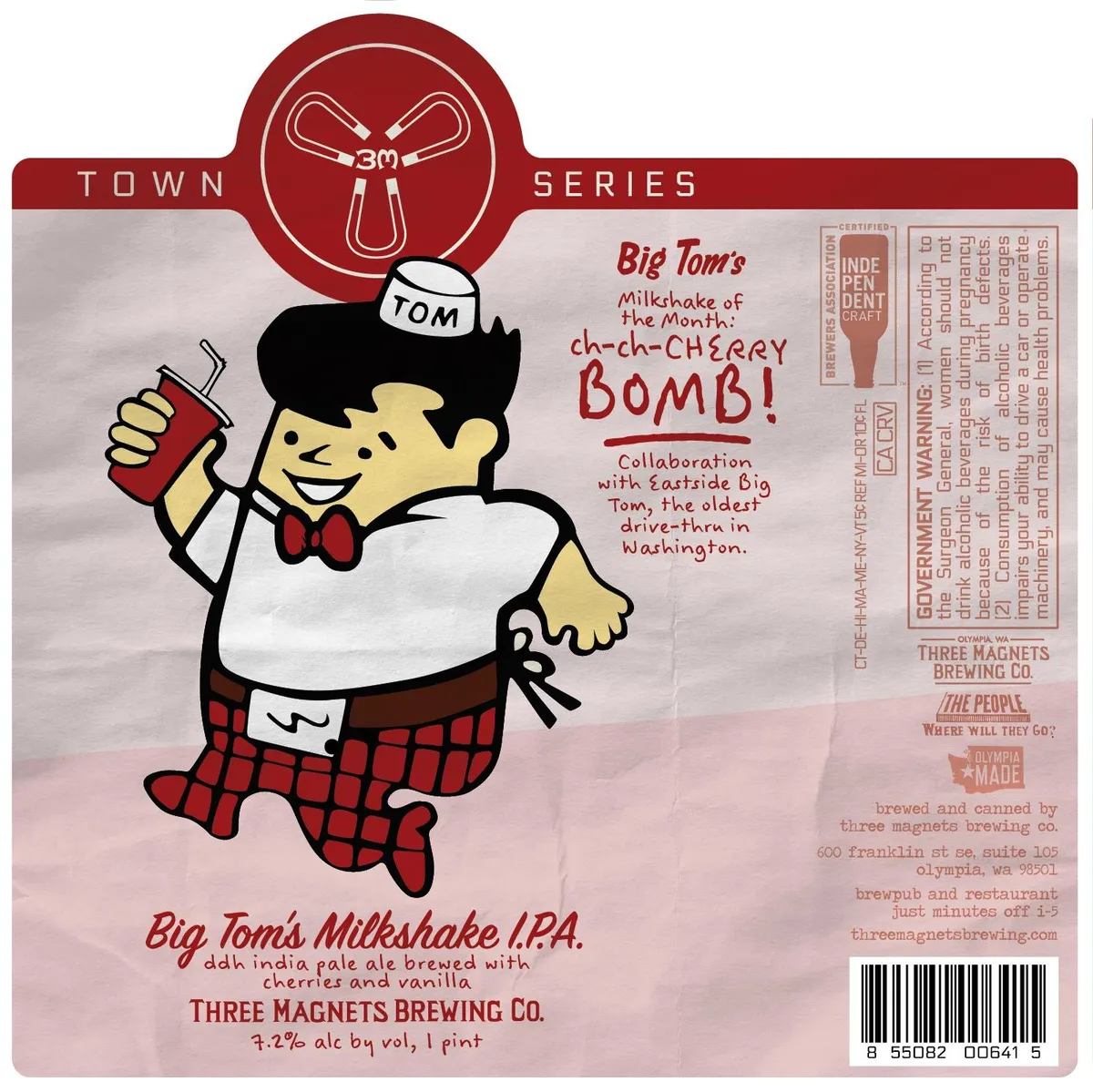 Big Tom's Milkshake IPA — full label as filed with TTB