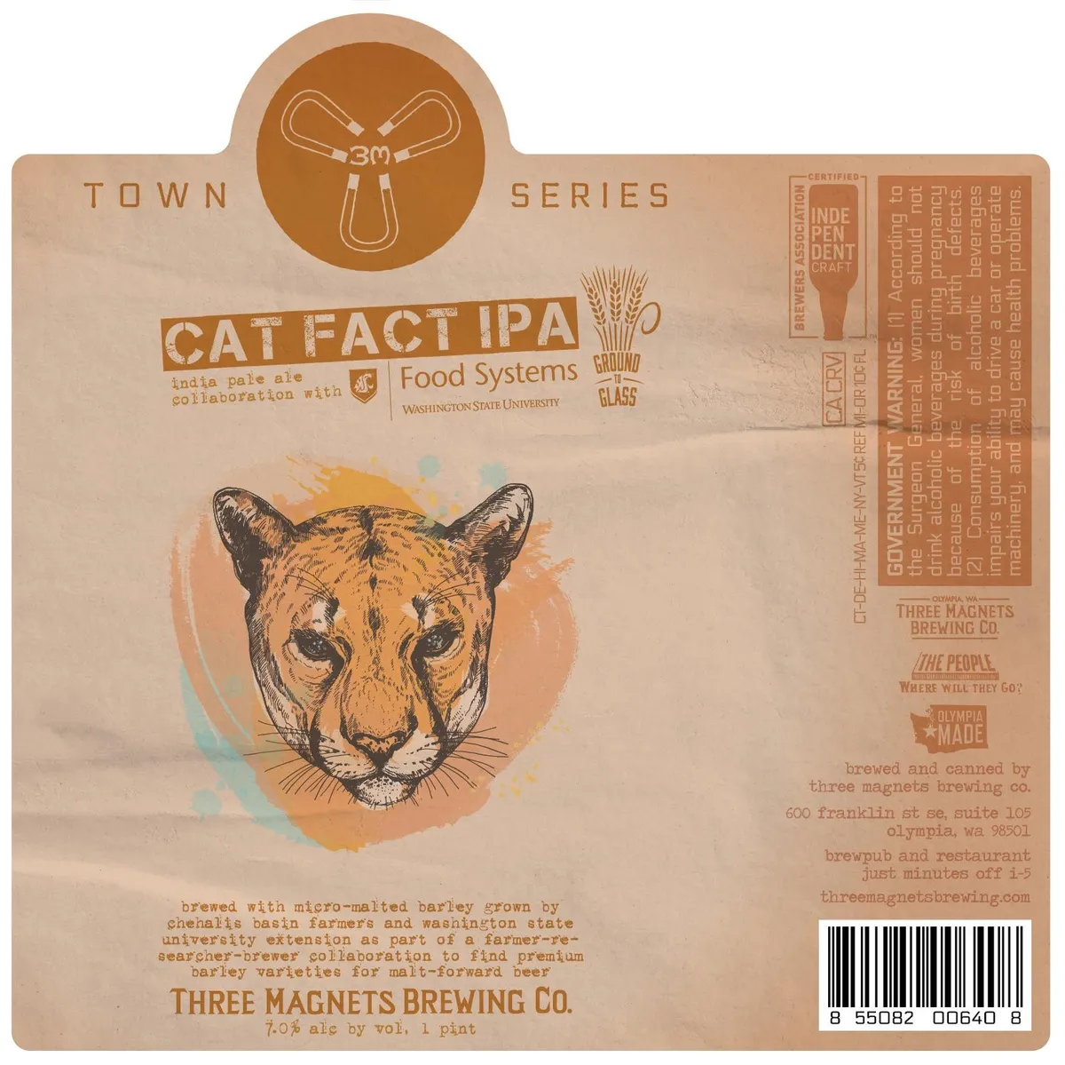 Cat Fact IPA — full label as filed with TTB