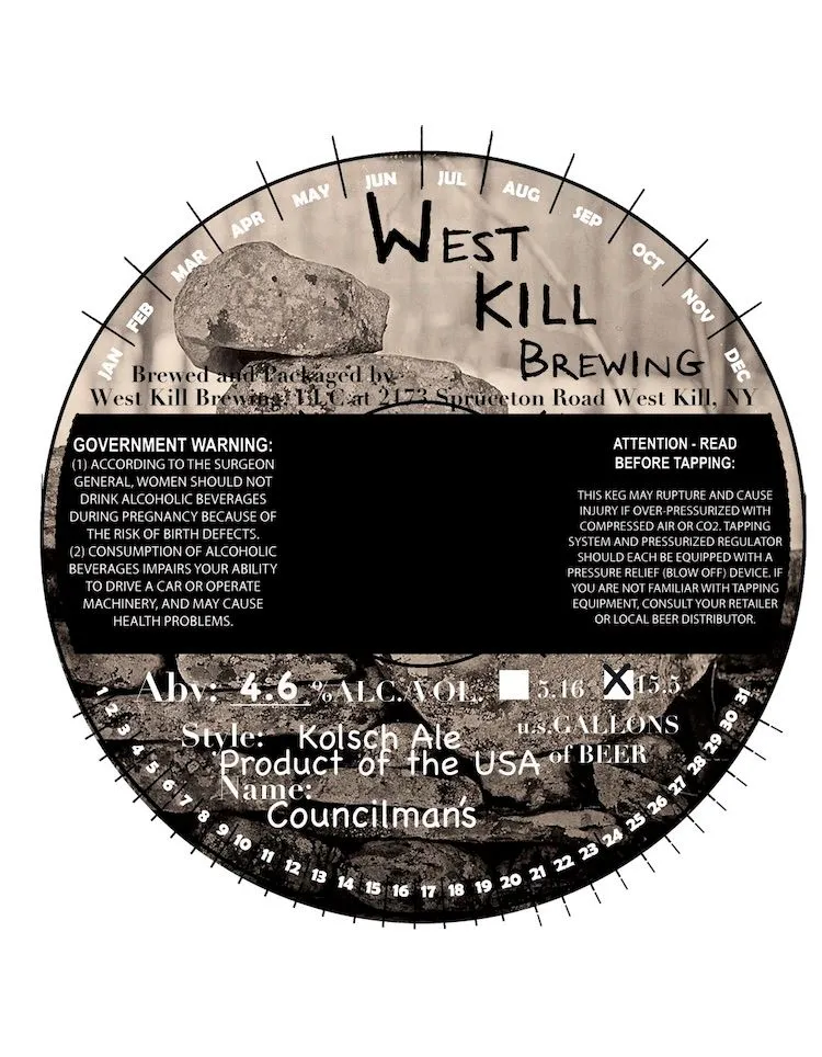 Councilman's — full label as filed with TTB