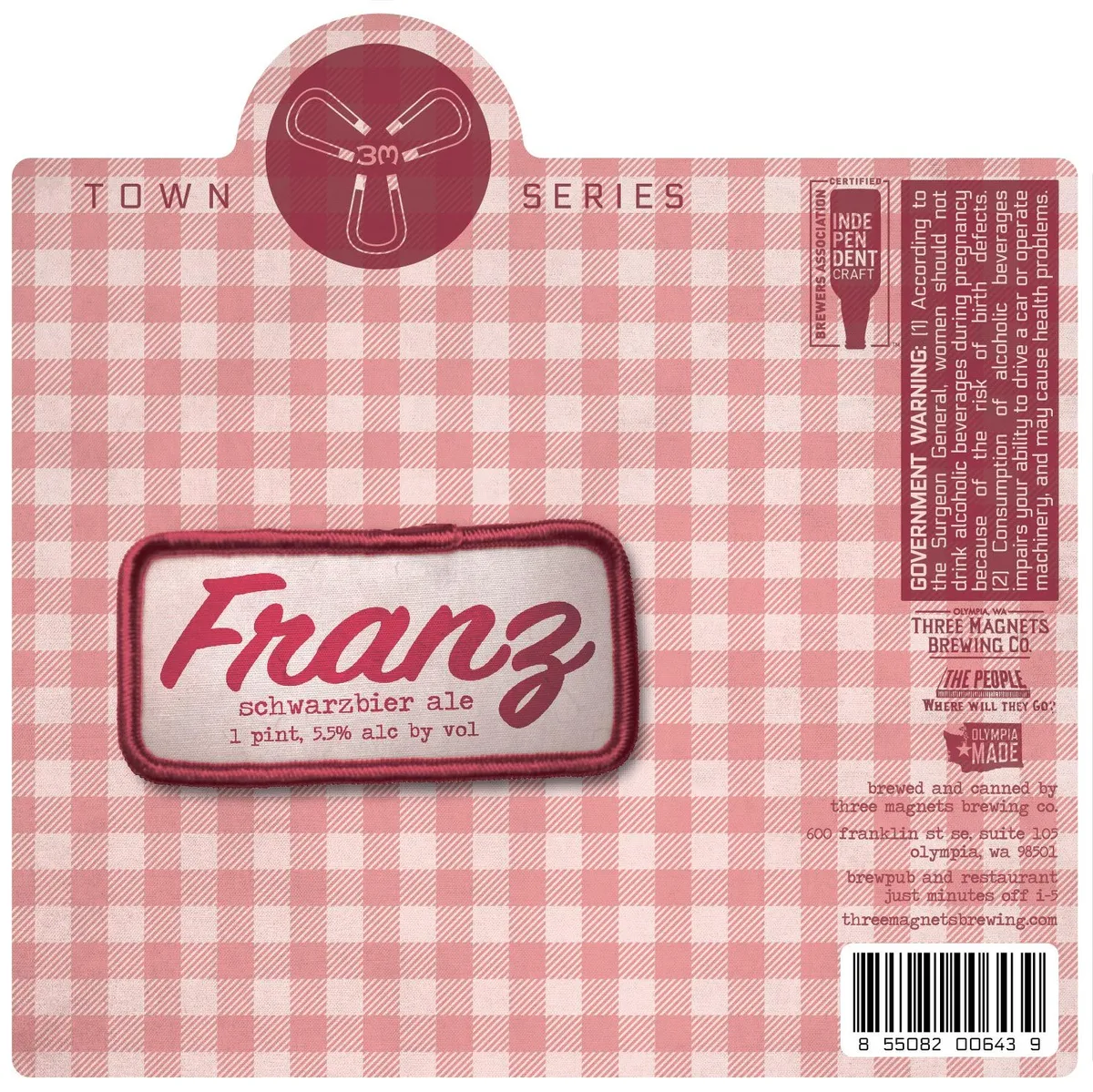Franz Schwarzbier — full label as filed with TTB