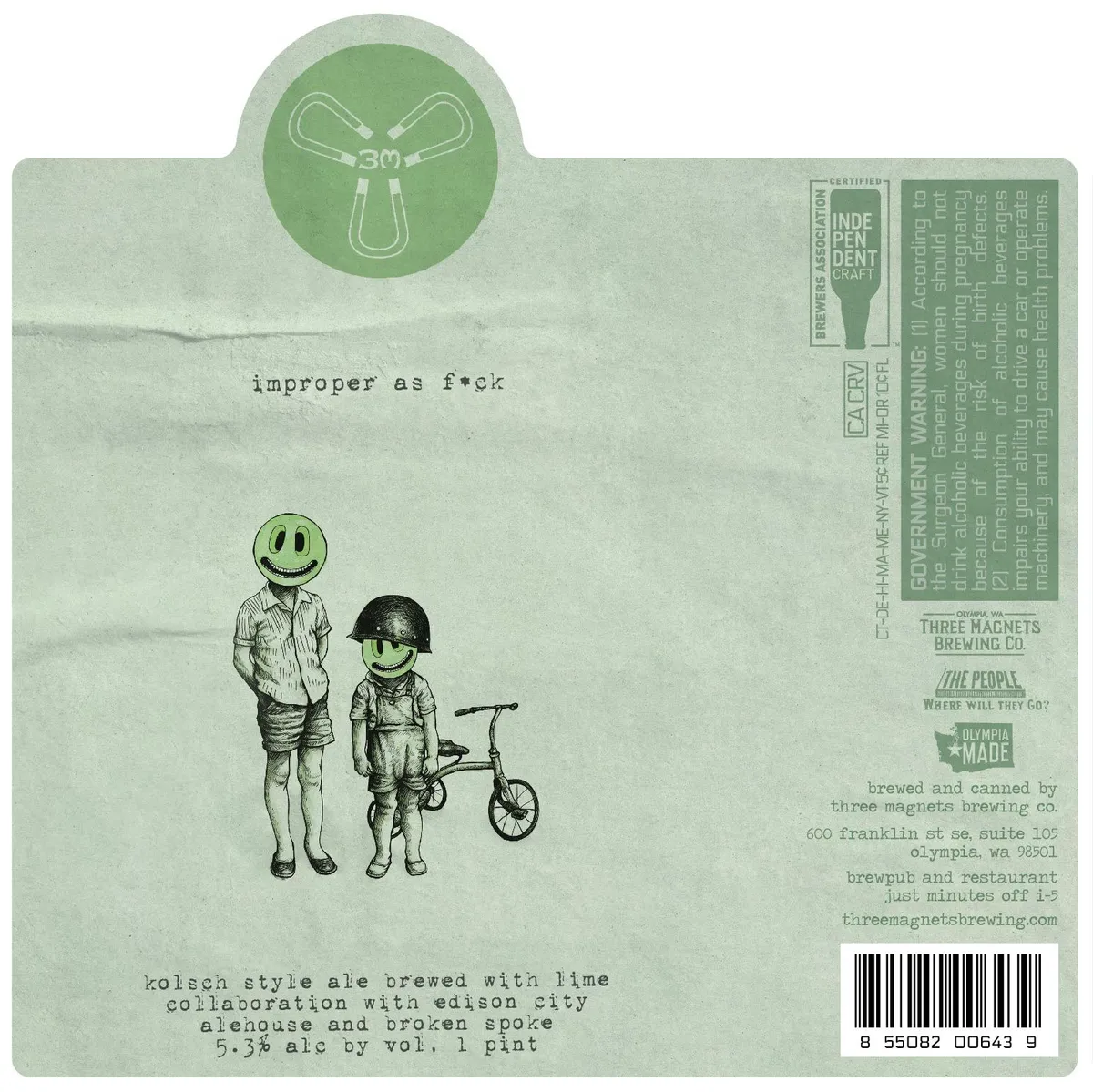 Improper As F*ck — full label as filed with TTB