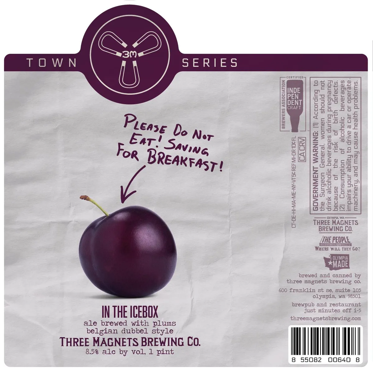 In The Icebox — full label as filed with TTB