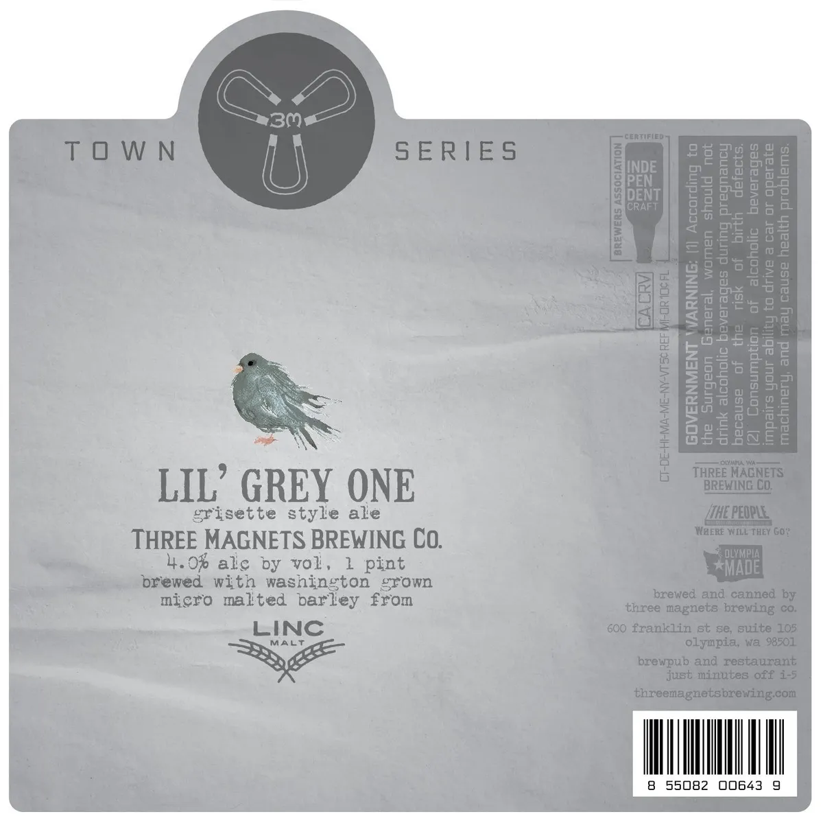 Lil' Grey One — full label as filed with TTB