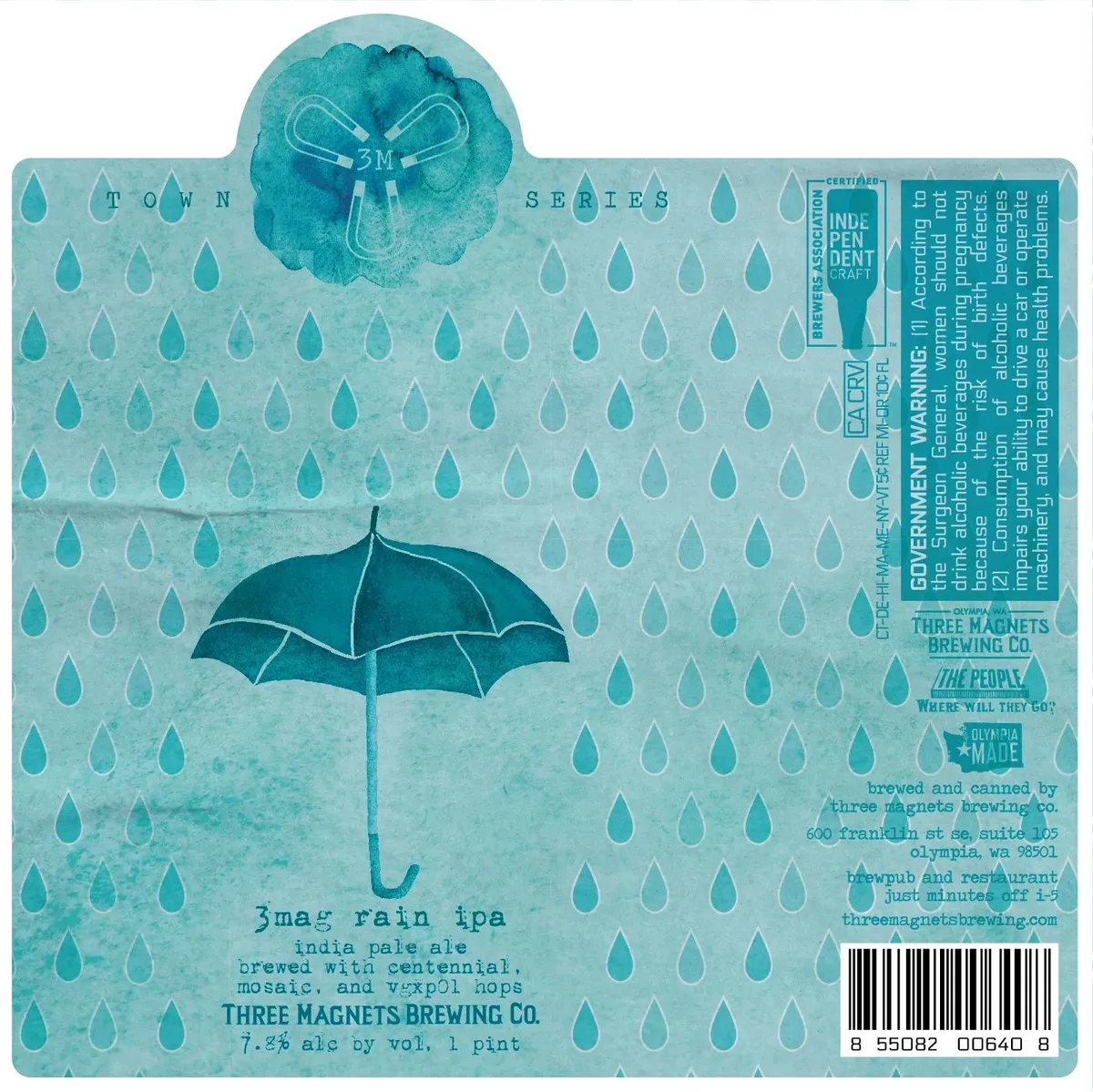 3Mag Rain IPA — full label as filed with TTB
