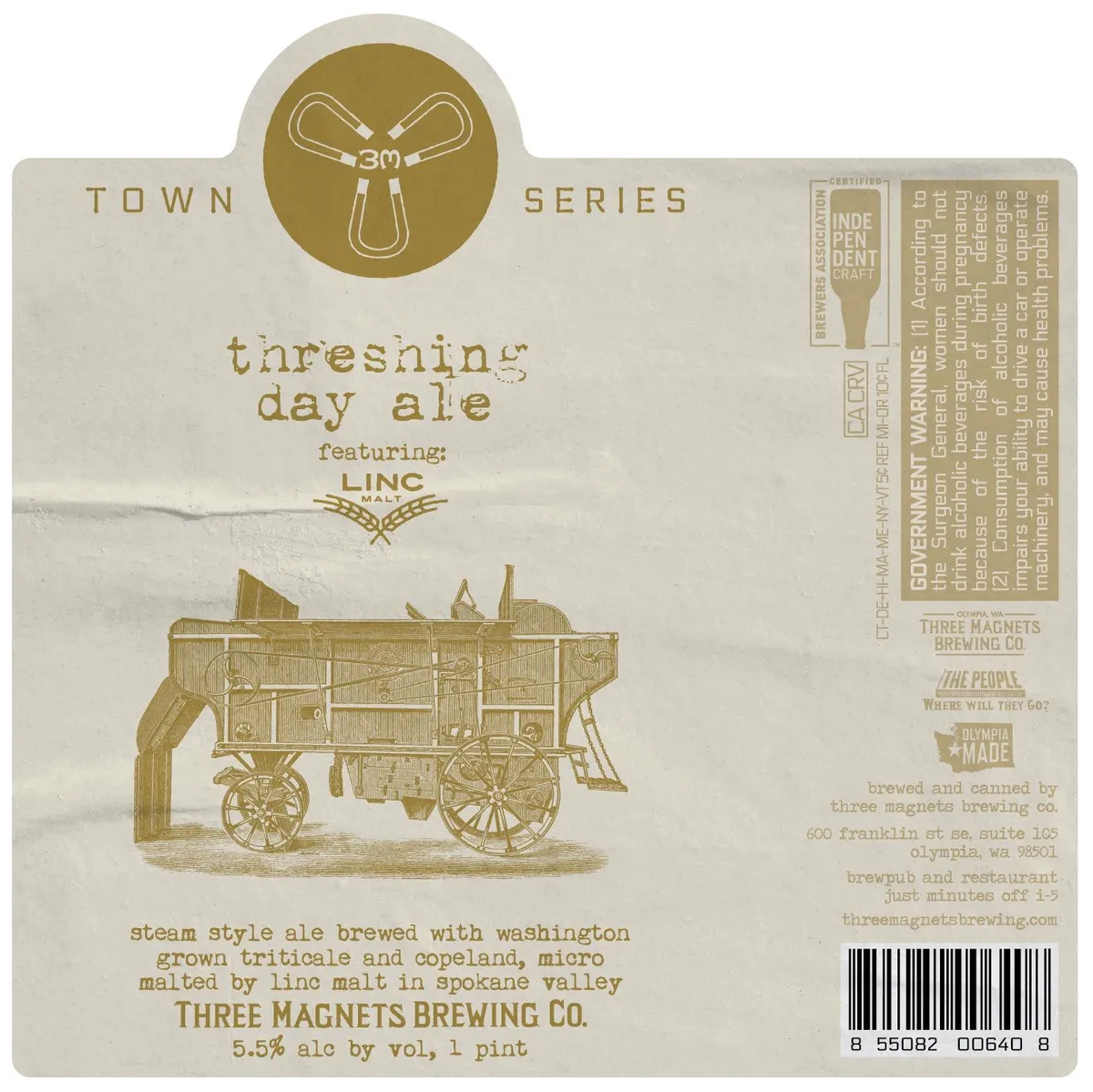 Threshing Day Ale — full label as filed with TTB
