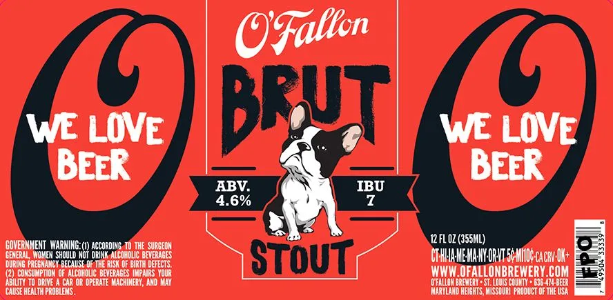 Brut Stout — full label as filed with TTB