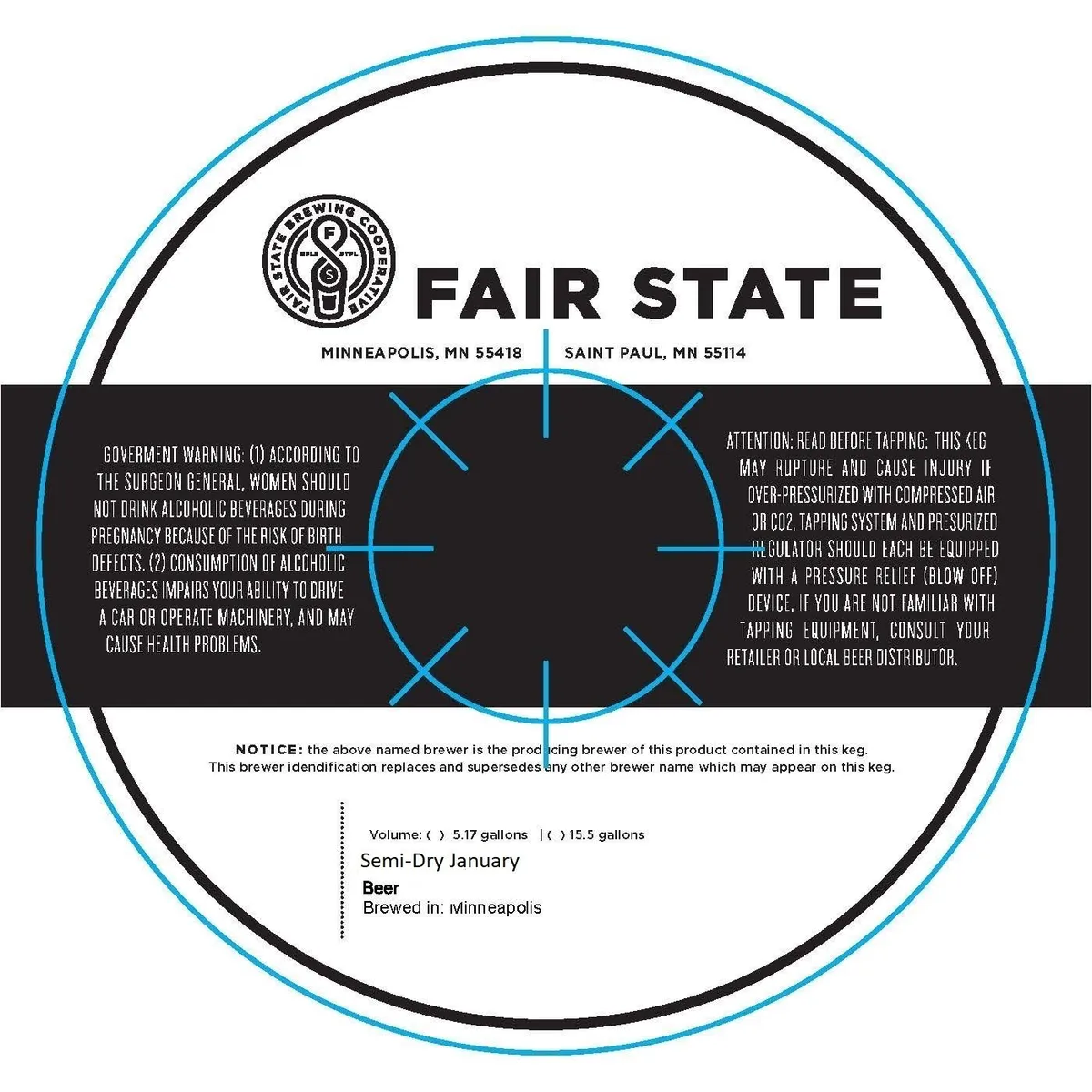 Semi-Dry January — full label as filed with TTB