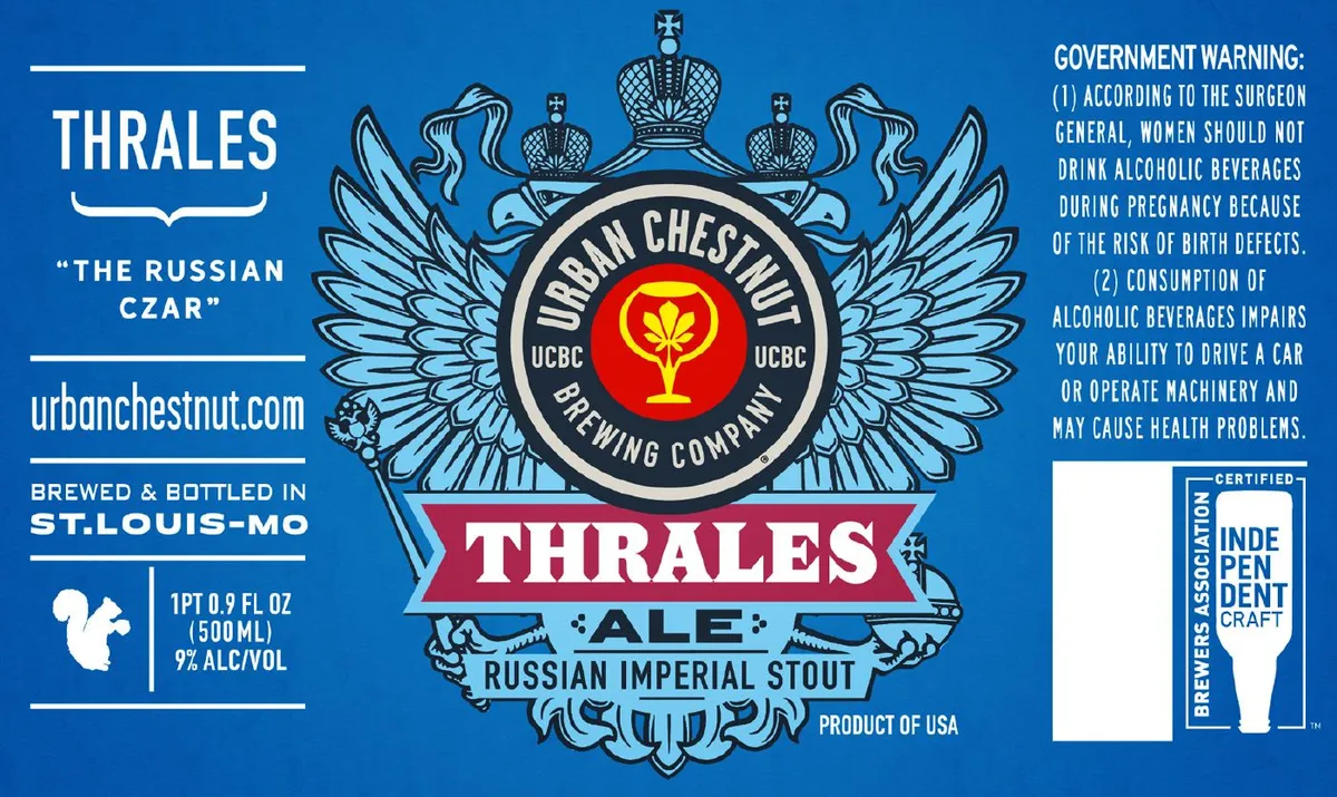Thrales — full label as filed with TTB