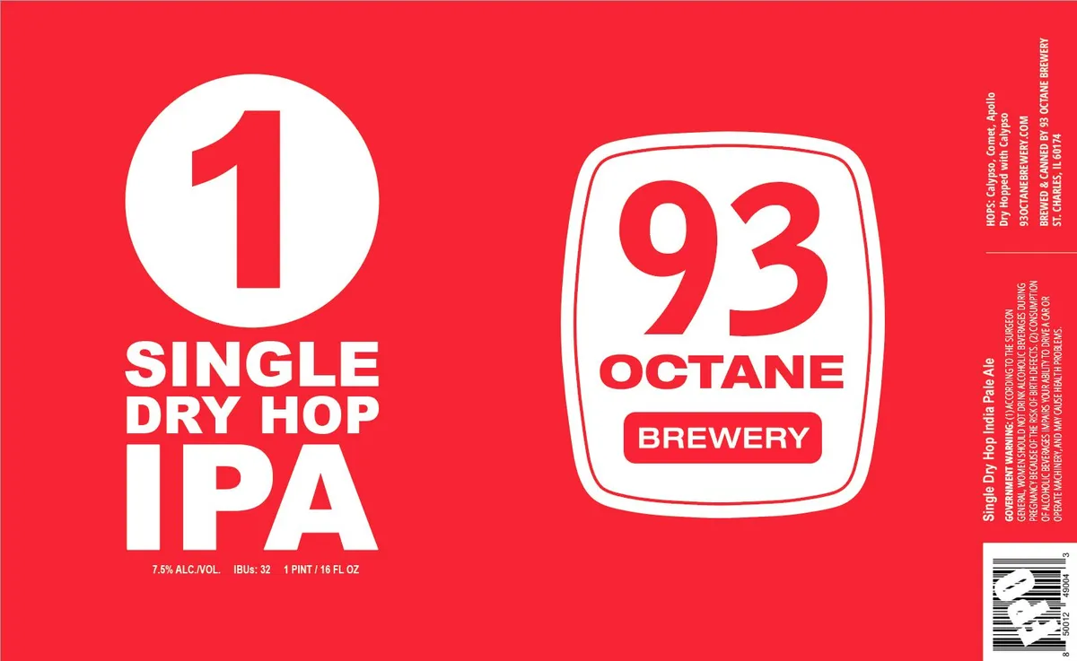 1 Single Dry Hop IPA — full label as filed with TTB