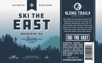 Ski the East Mountain IPA label