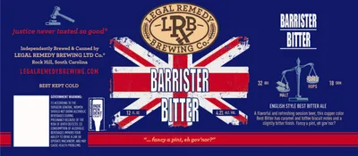 Barrister Bitter label