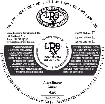 Alias Amber Lager label