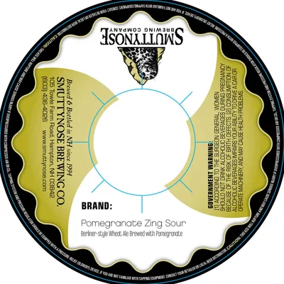 Pomegranate Zing Sour label