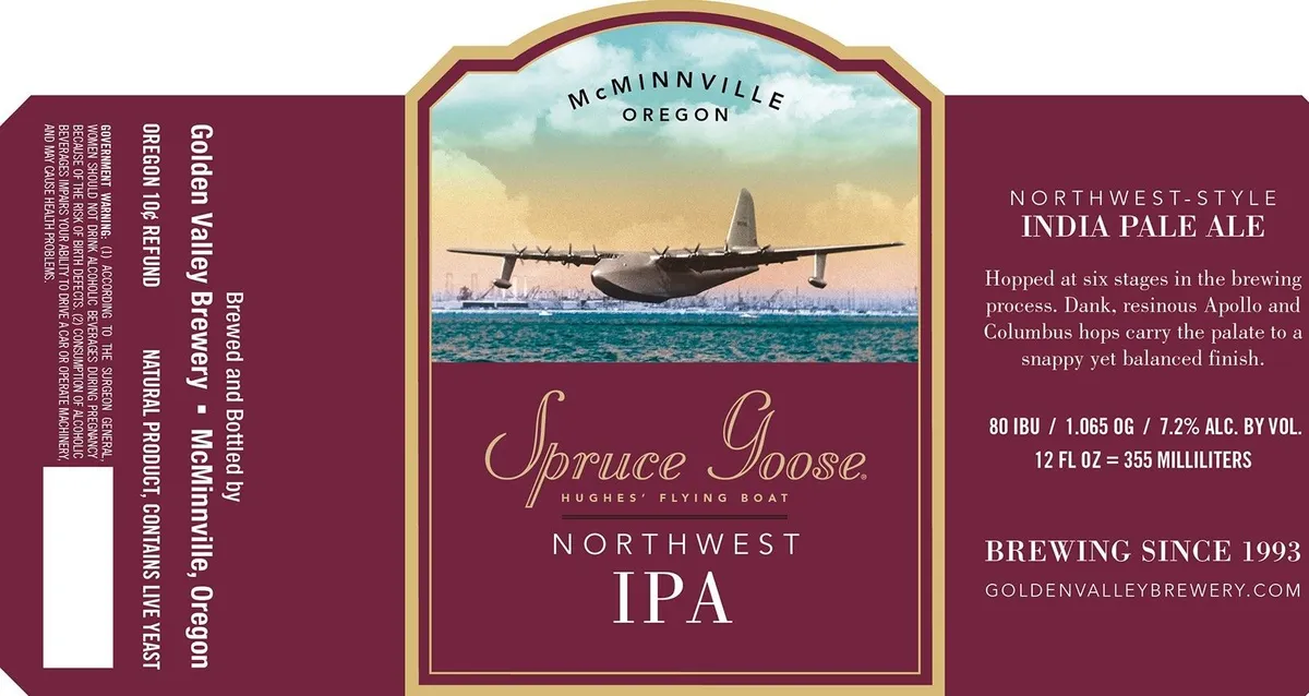 Spruce Goose label
