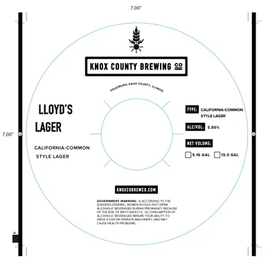 Lloyd's Lager label