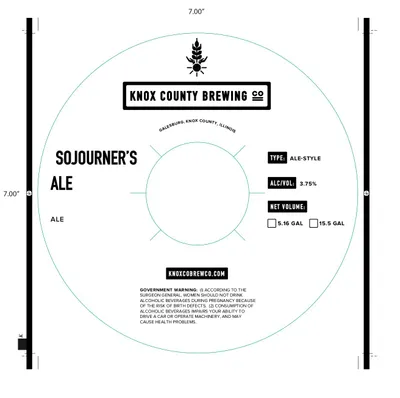 Sojourner's Ale label