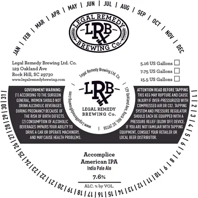 Accomplice American IPA label