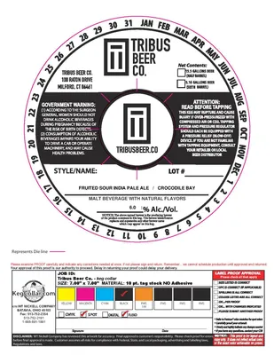 Crocodile Bay label