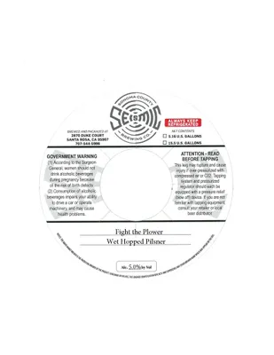 Fight the Plower Wet Hopped Pilsner label