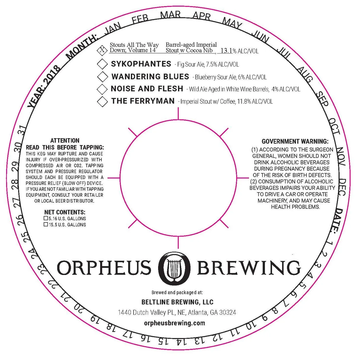Stouts All The Way Down; Volume 14 — full label as filed with TTB