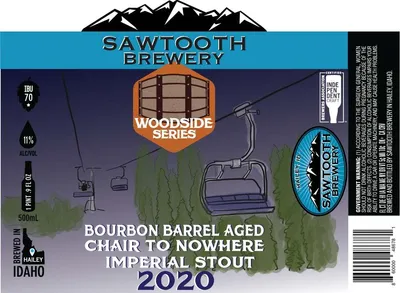Bourbon Barrel Aged Chair to Nowhere Imperial Stout 2020 label