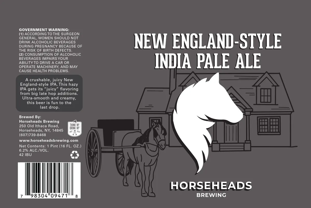 New England-Style India Pale Ale — full label as filed with TTB